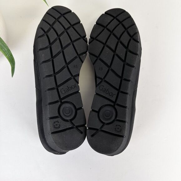 Gabor Matilda Slip On Ballet Flat Black Shimmer Leather Loafer Shoe UK 4.5 US 7‎ - Picture 7 of 9